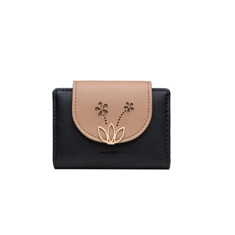 Hollow Flower Buckle Card Holder