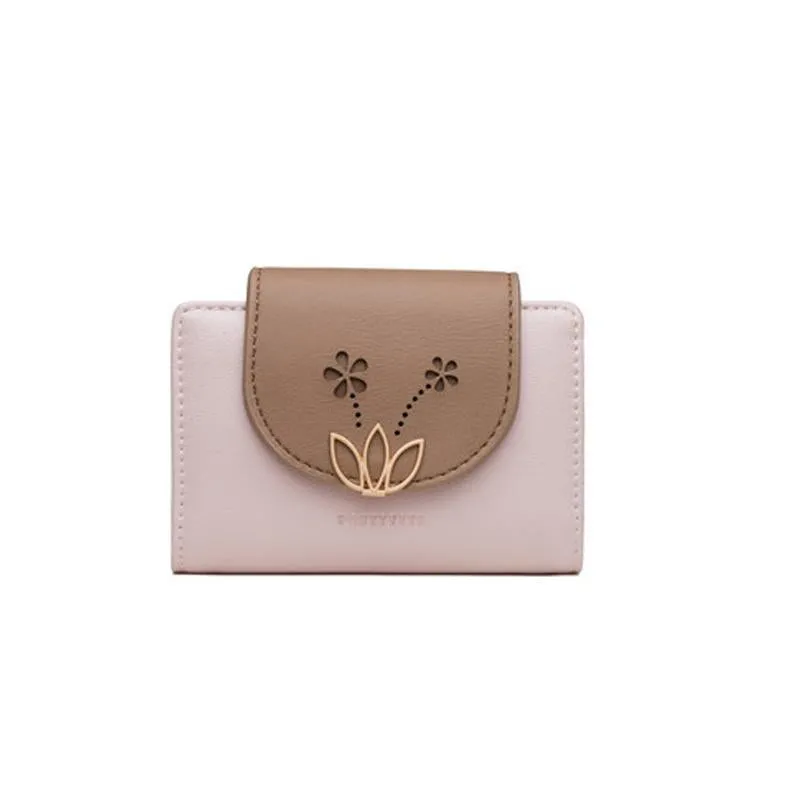 Hollow Flower Buckle Card Holder
