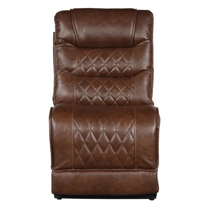 Homelegance Furniture Putnam Armless Chair in Brown 9405BR-AC