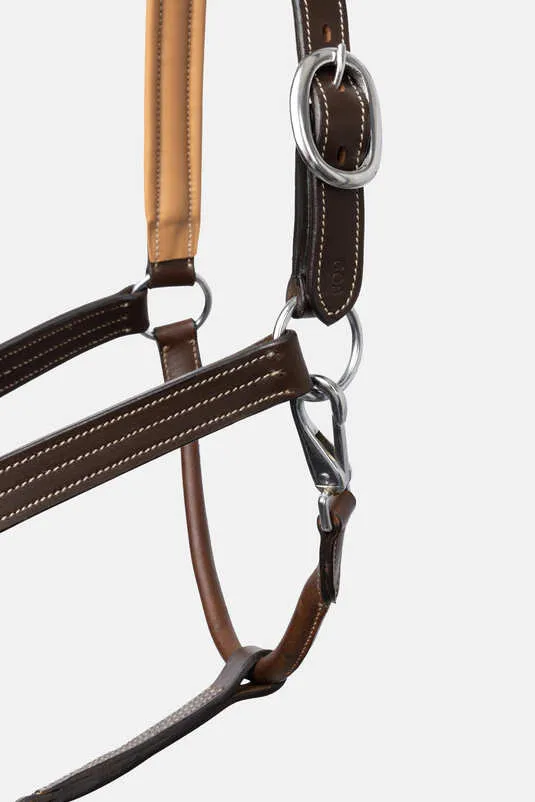 Horze Physical Sophistication Leather Halter Brown