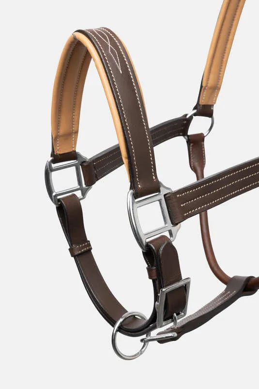 Horze Physical Sophistication Leather Halter Brown