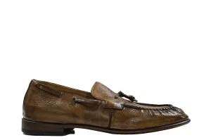 Hotto Men's Leather Brandy Tassel Loafer 63007 50% OFF