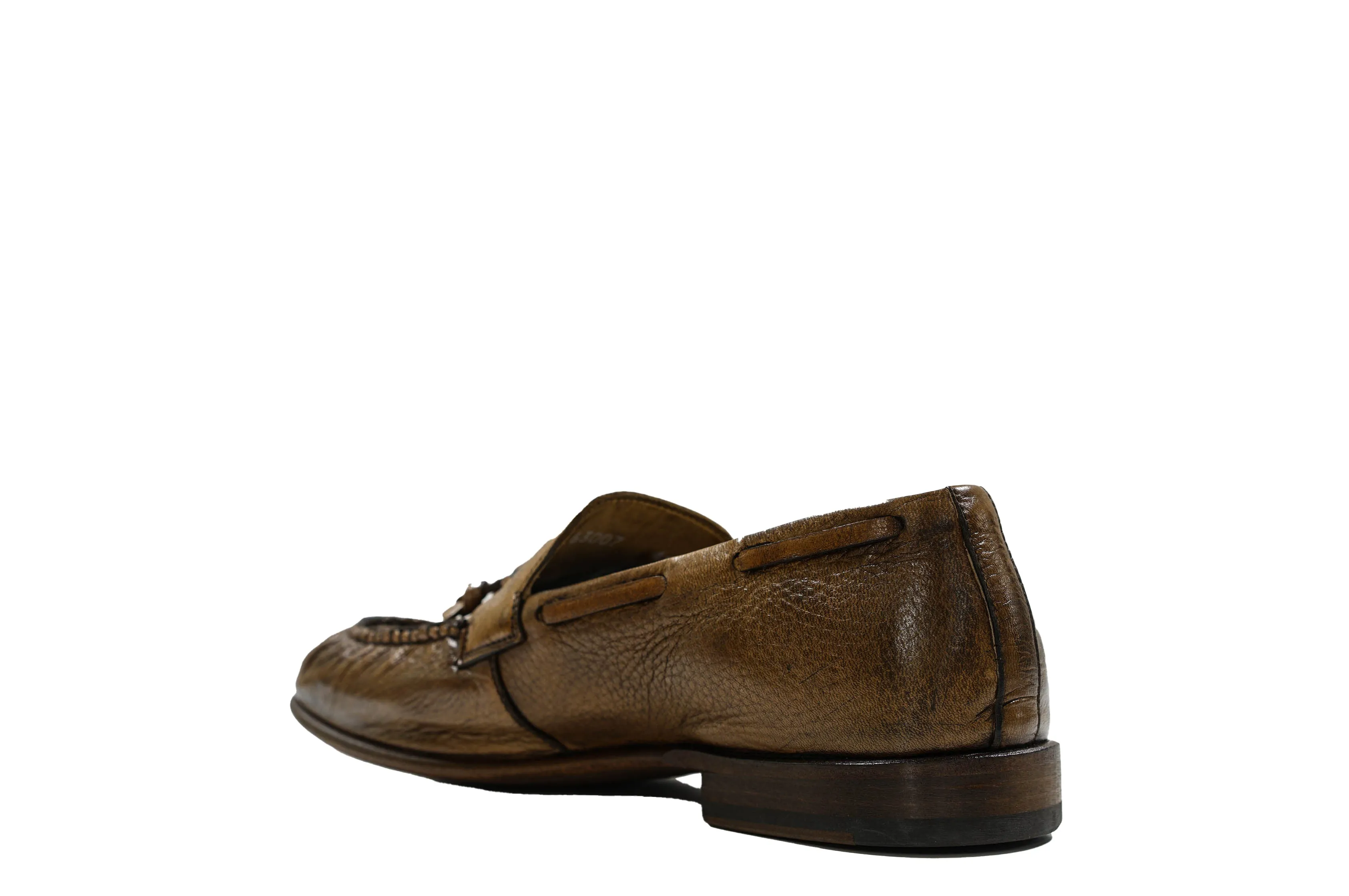 Hotto Men's Leather Brandy Tassel Loafer 63007 50% OFF