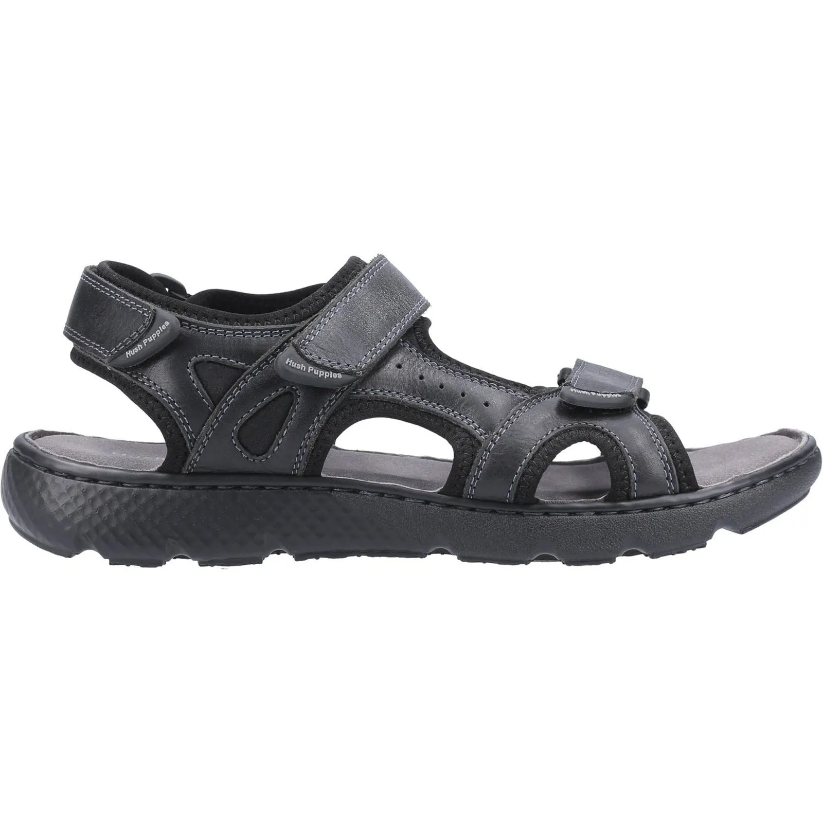 Hush Puppies Carter Strap Sandal Mens Summer in Black