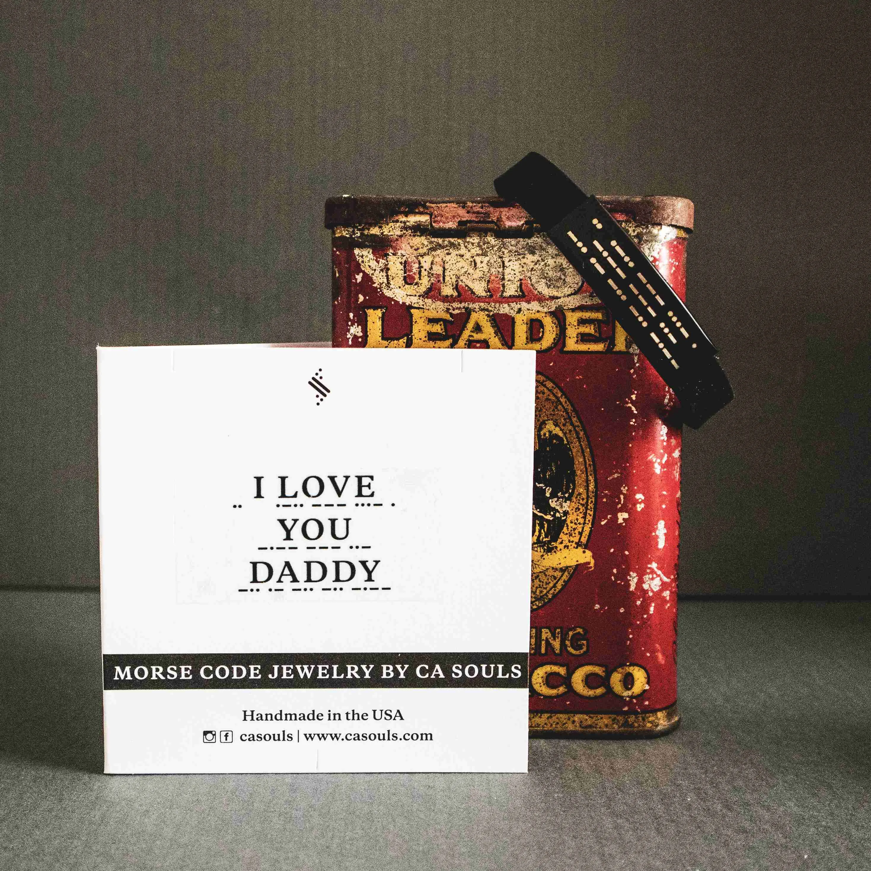 I LOVE YOU DADDY - MEN MORSE CODE "TAYLOR" BRACELET