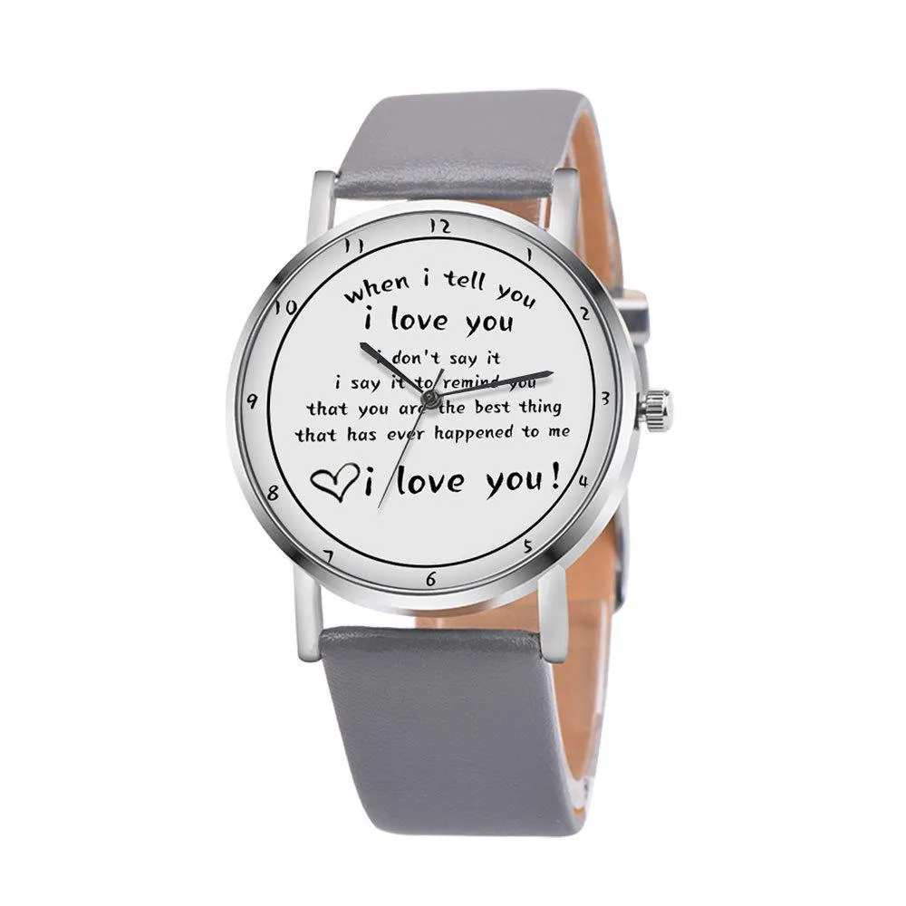 I Love You Watch