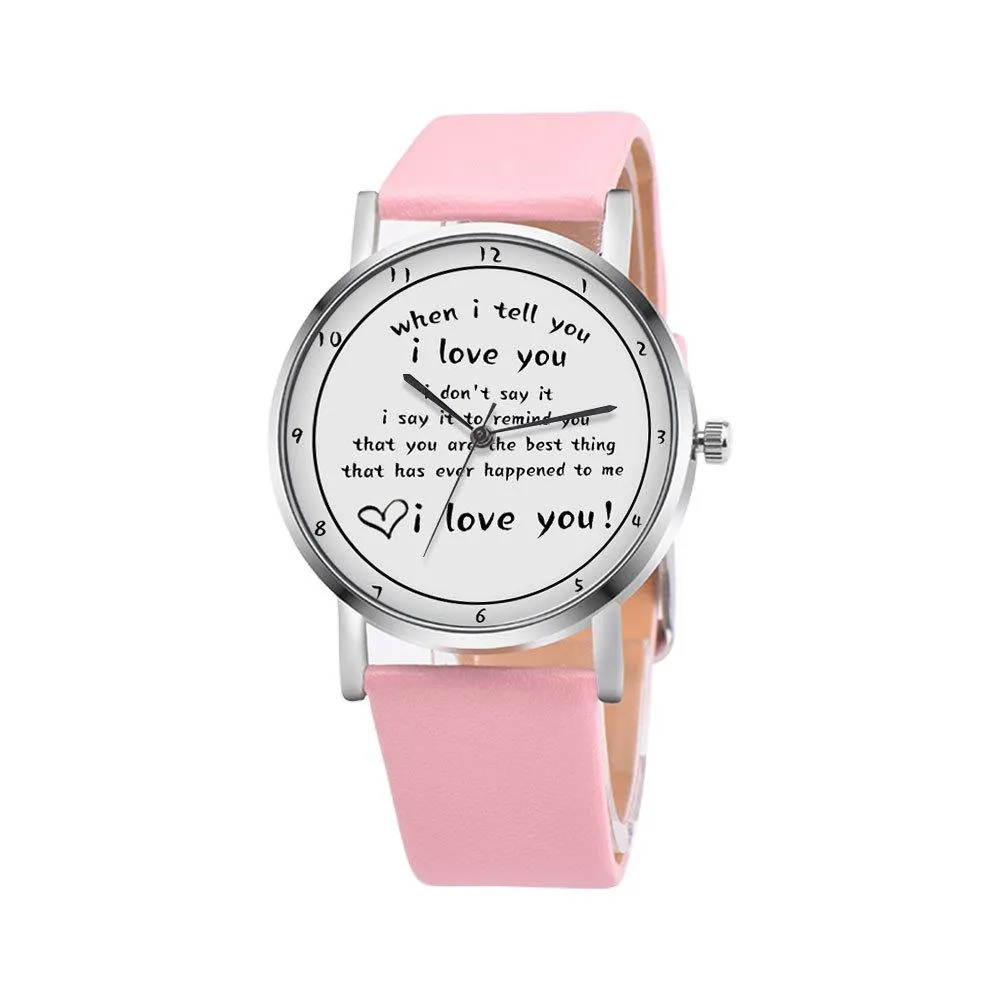 I Love You Watch