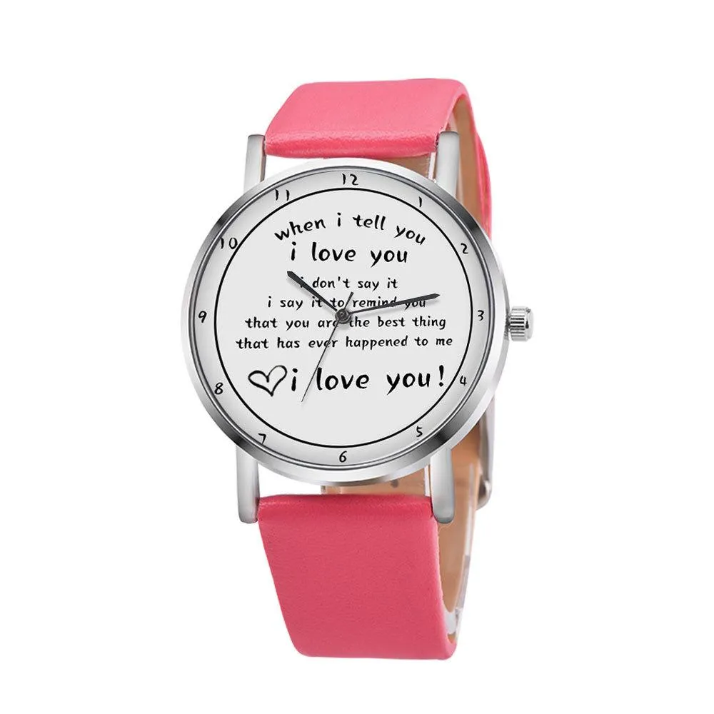I Love You Watch