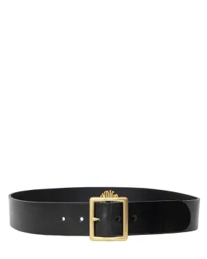 【Indigofera】Levon Leather Belt Light Brown 45mm 英國亮面皮革黑色寬版皮帶
