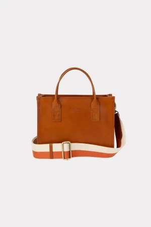 JACKIE MIDI BAG - COGNAC CLASSIC LEATHER
