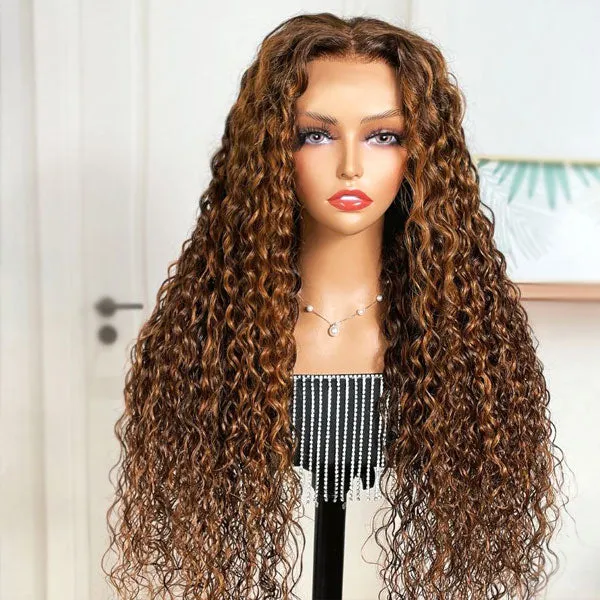 Jerry Curl Wig Highlight Color 13x4 13x6 Lace Frontal Wig Luxurious Customization