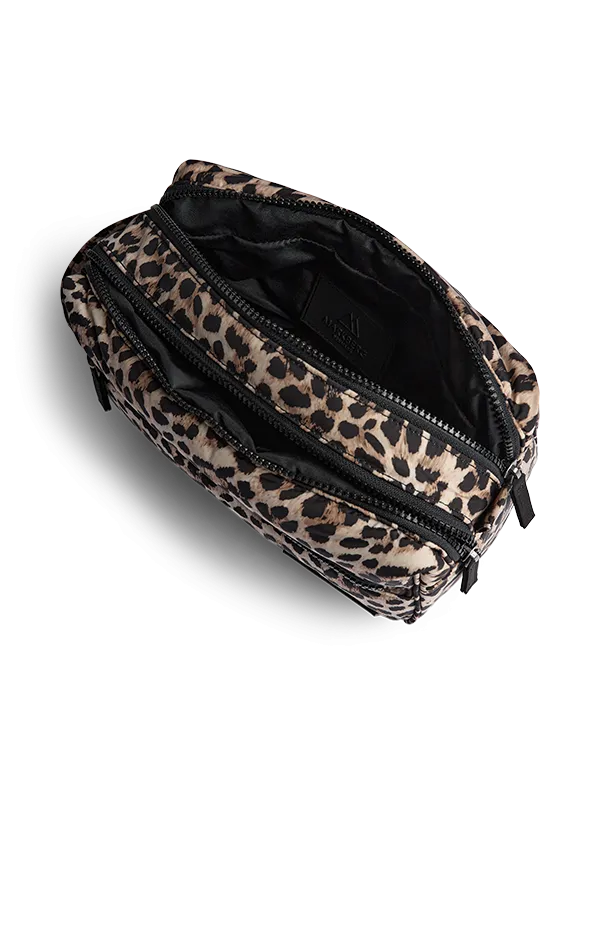 JosephineMBG Leopard Large Toiletry Bag, Recycled, Mega Puffer