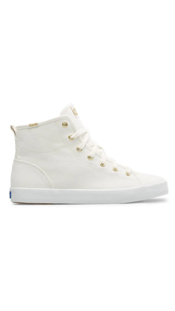Keds Kickstart Hi Canvas White