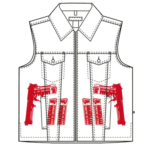 Kelly '12' Vest in Oilcloth