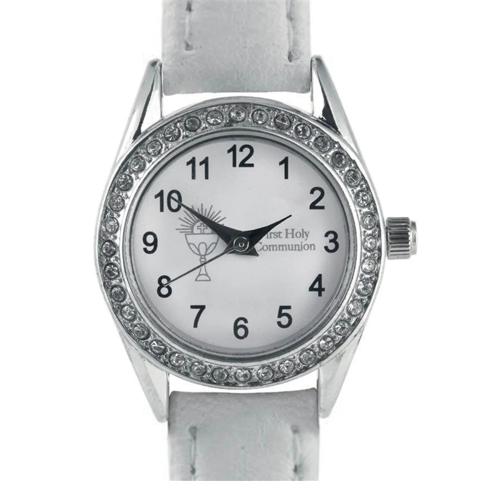 Kids First Holy Communion White CZ Watch