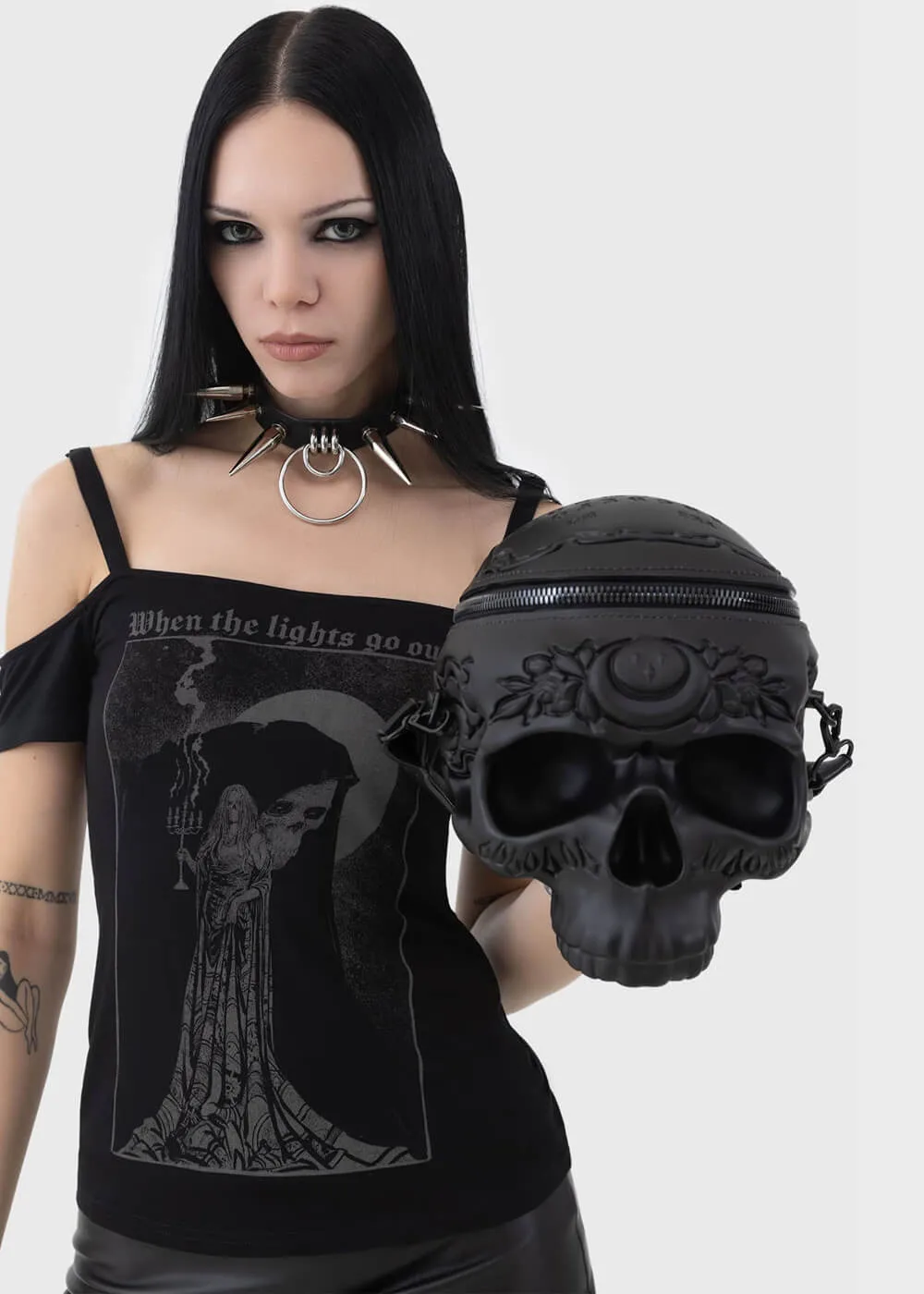 Killstar Engraved Grave Digger Bag Black