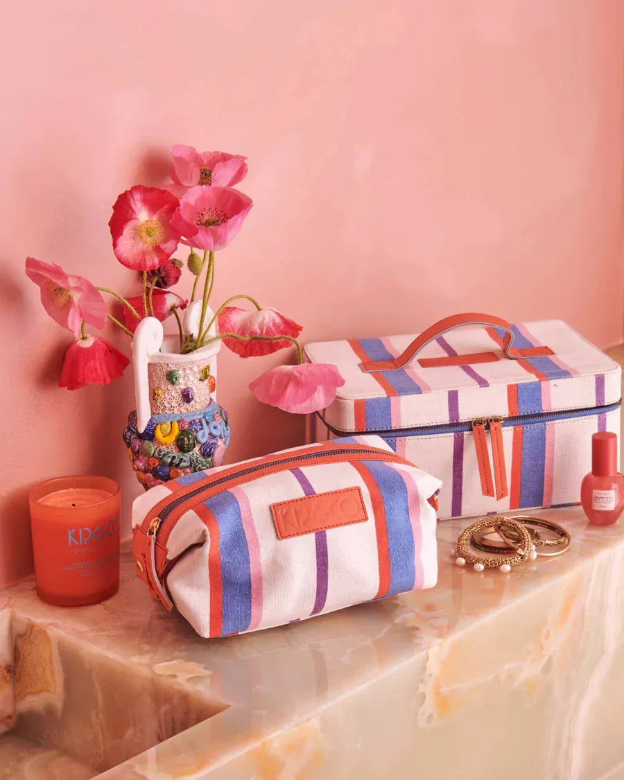 Kip & Co - Toiletry Case (Maldives Stripe)