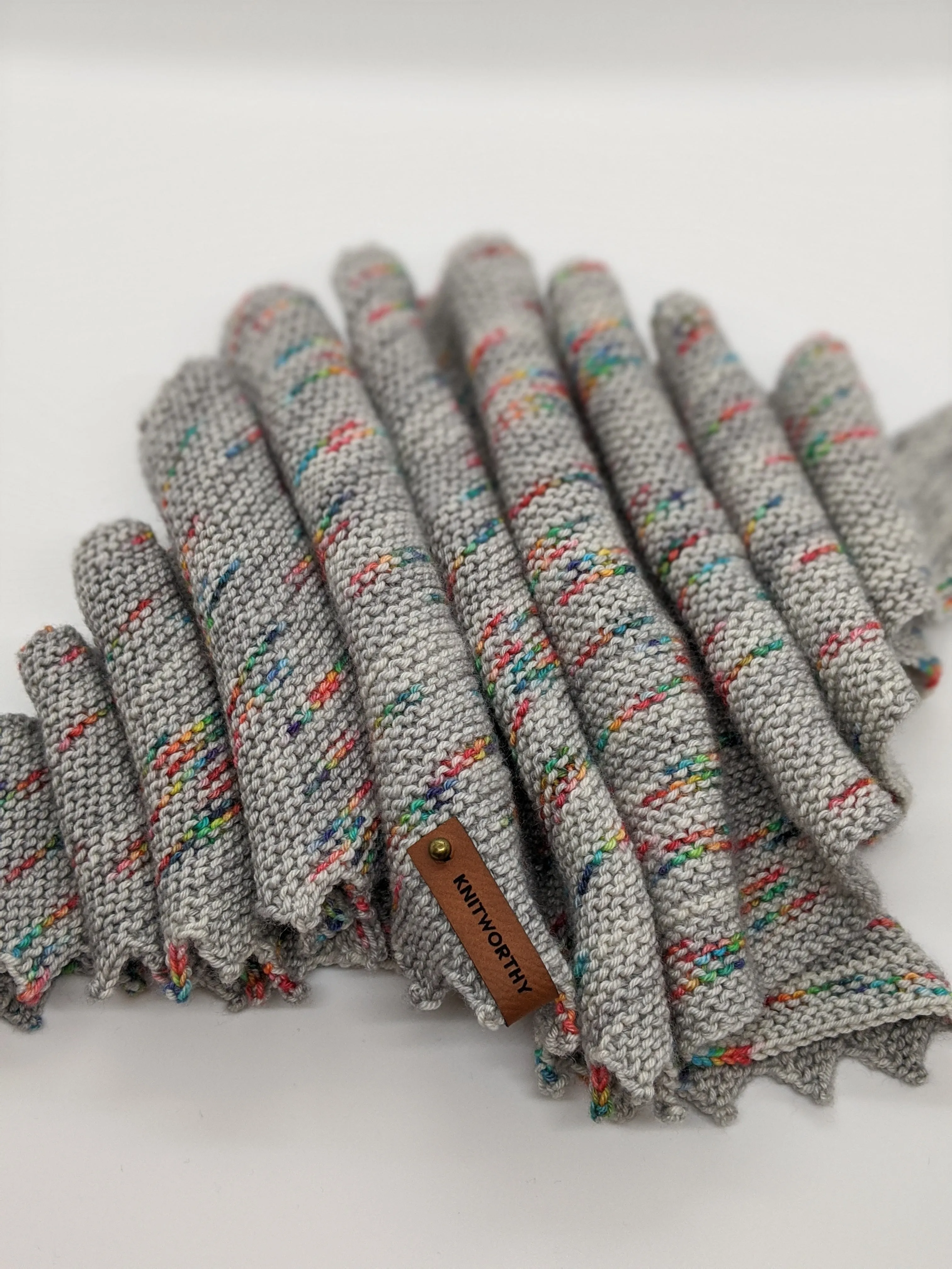 Knitworthy no-sew leatherette tag