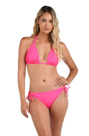 La Blanca Island Goddess Halter Triangle Top