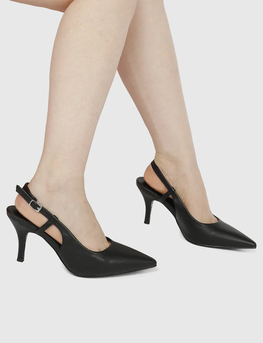 Lally Pointed Toe Heels (Black)