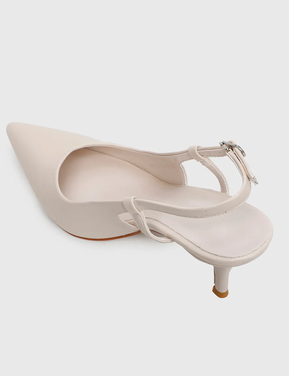 Lally Pointed Toe Heels (White)