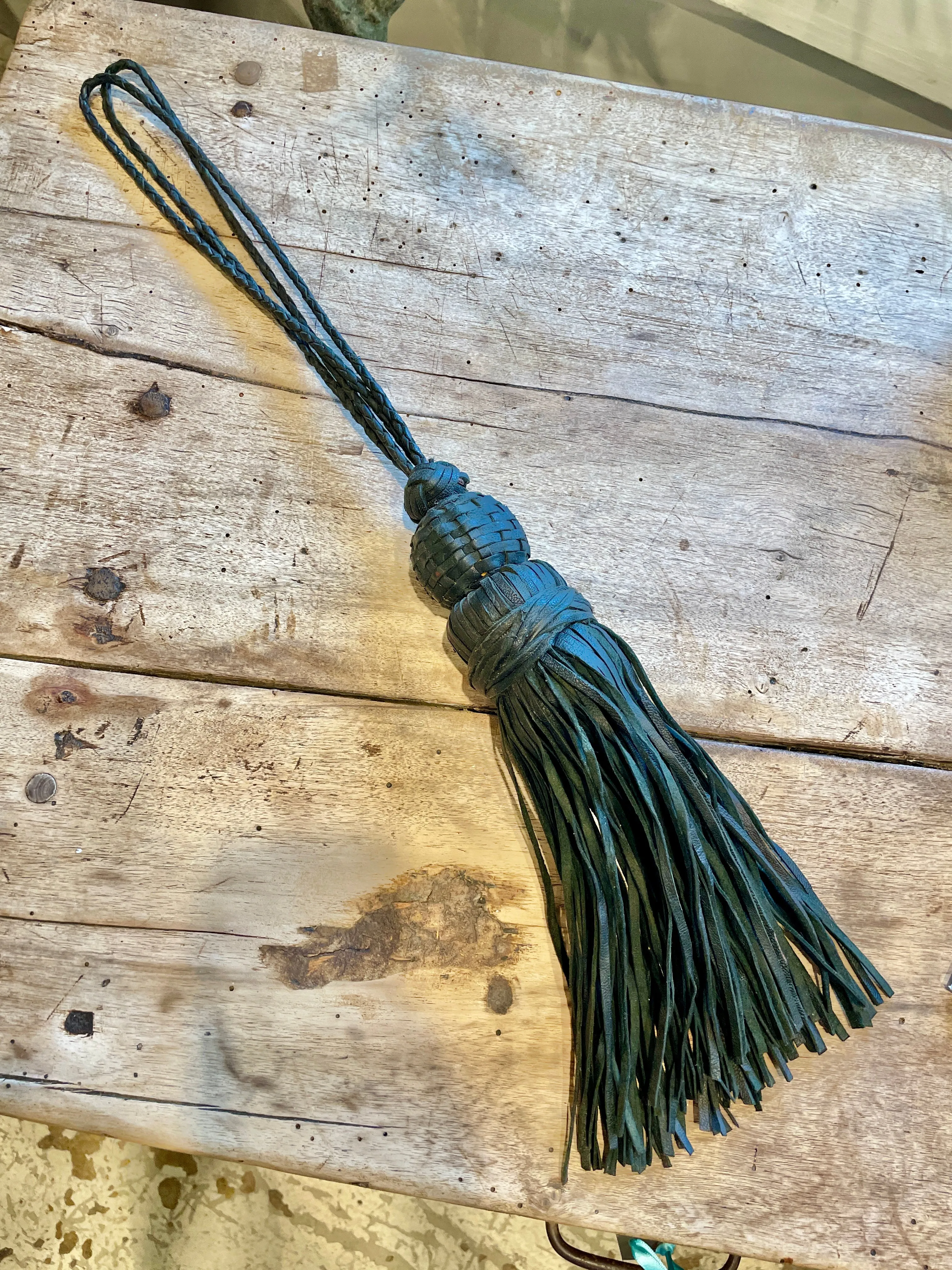 Large Handmade Moroccan Leather Tassels | 4 Colors