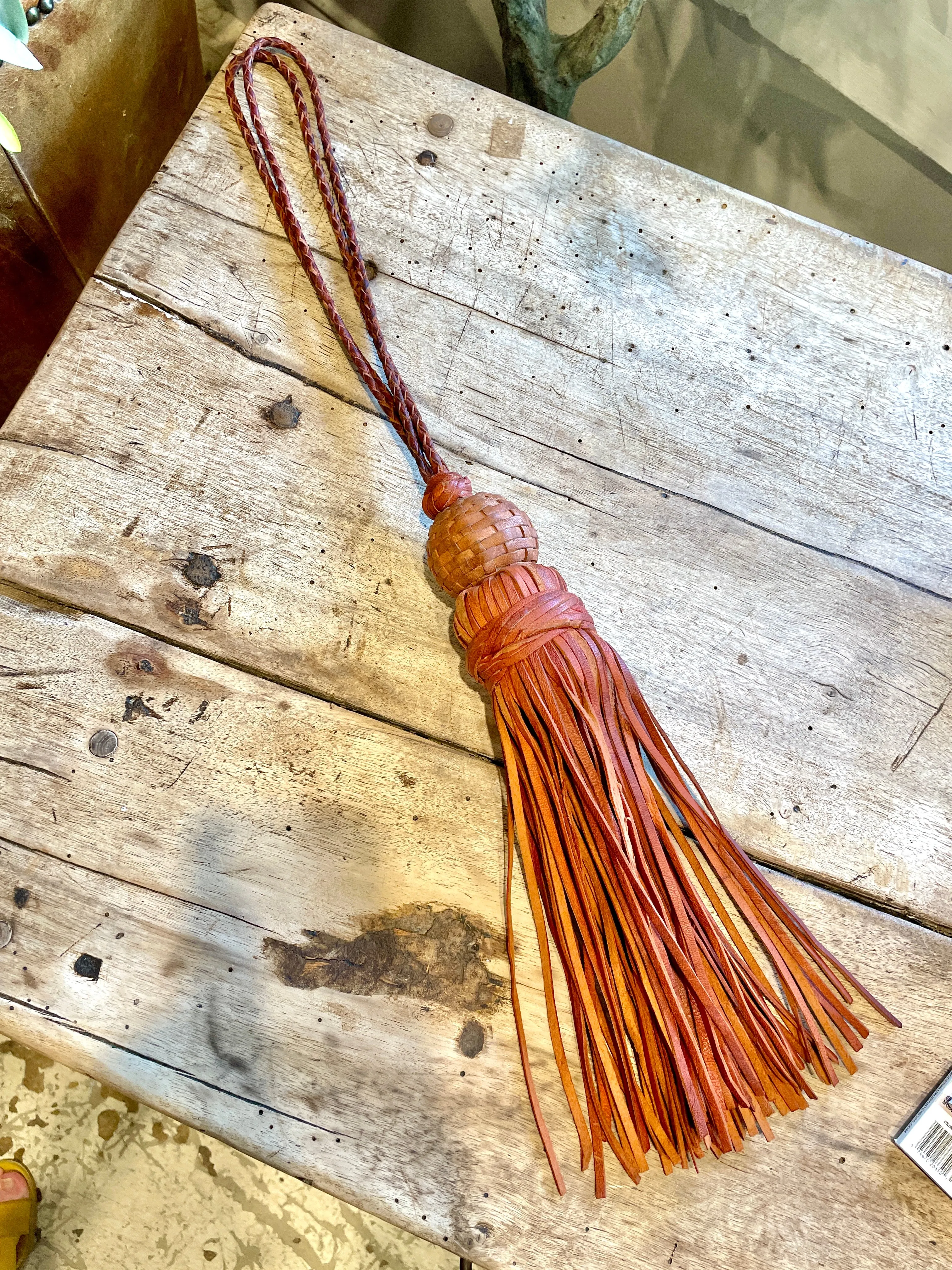 Large Handmade Moroccan Leather Tassels | 4 Colors