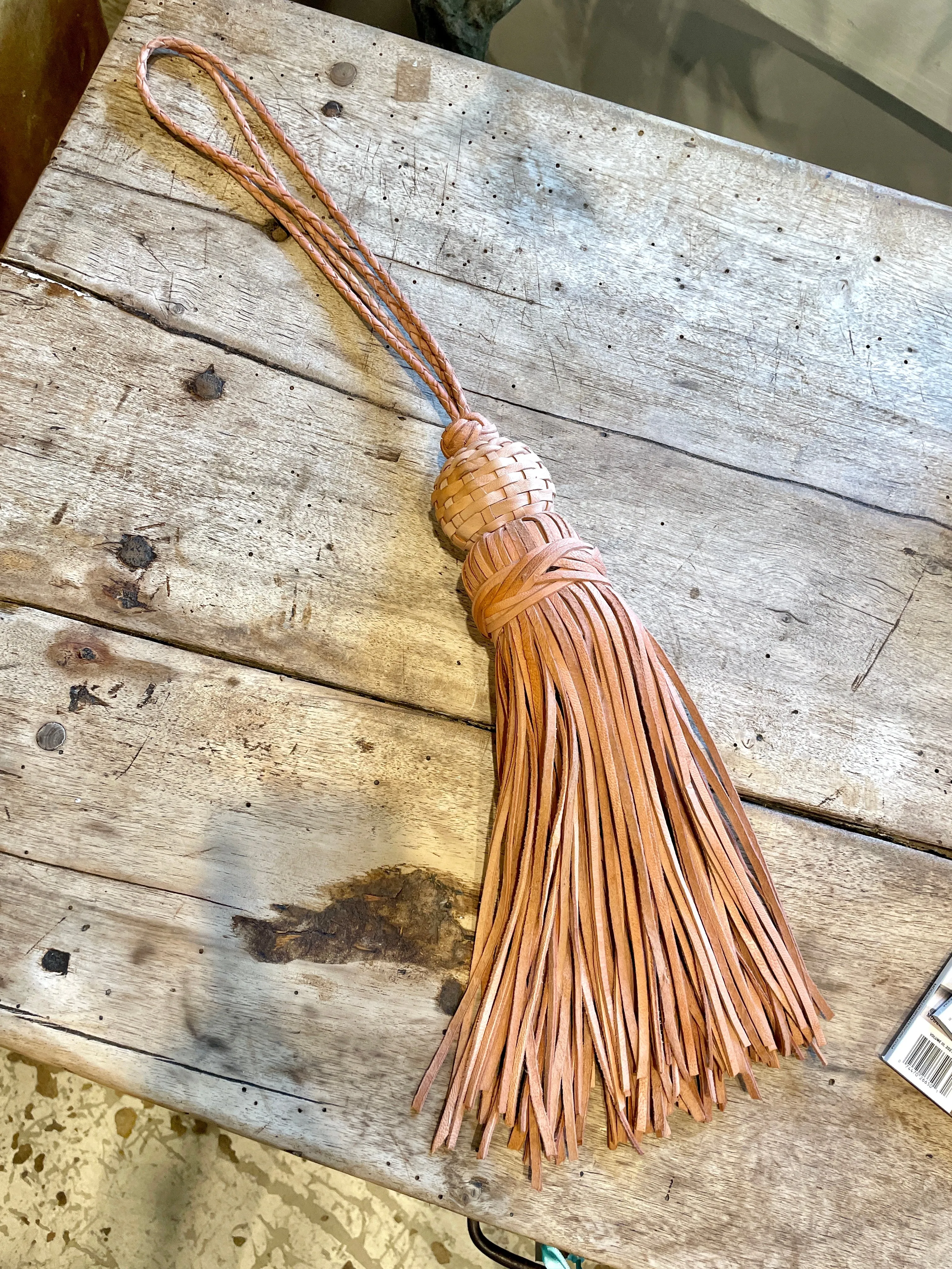 Large Handmade Moroccan Leather Tassels | 4 Colors