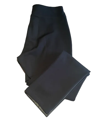 Laura Petites Black Faux Leather Leggings