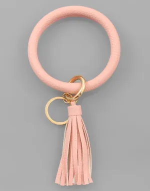 Leather Circle Key Ring