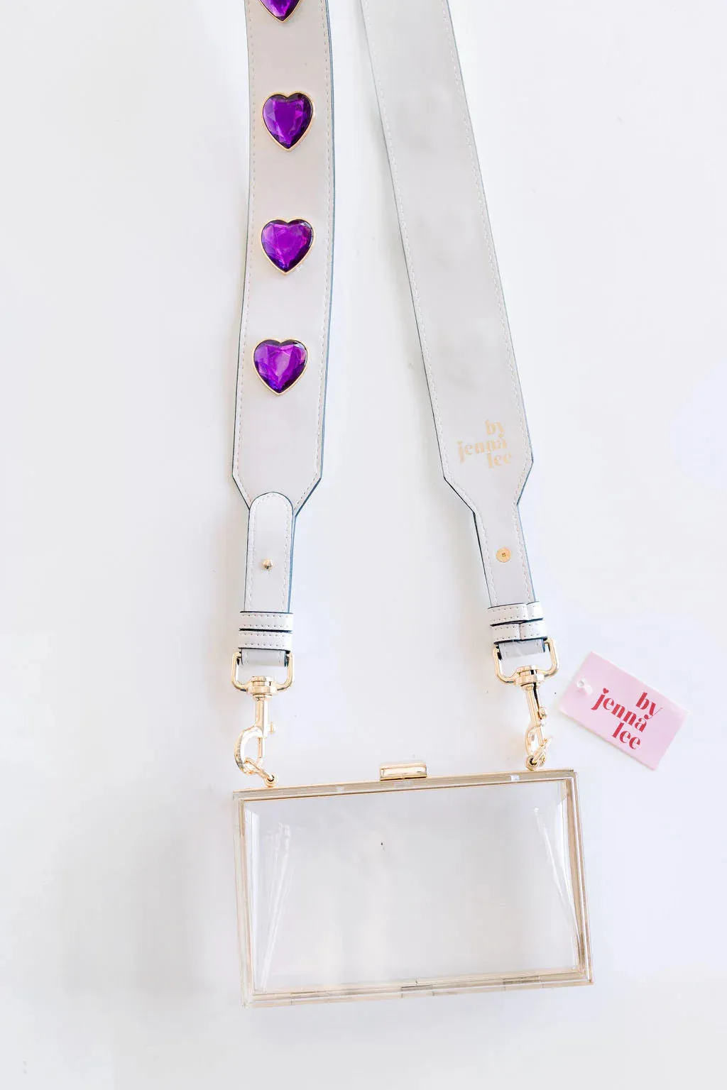 Leather Embellished Crossbody Straps