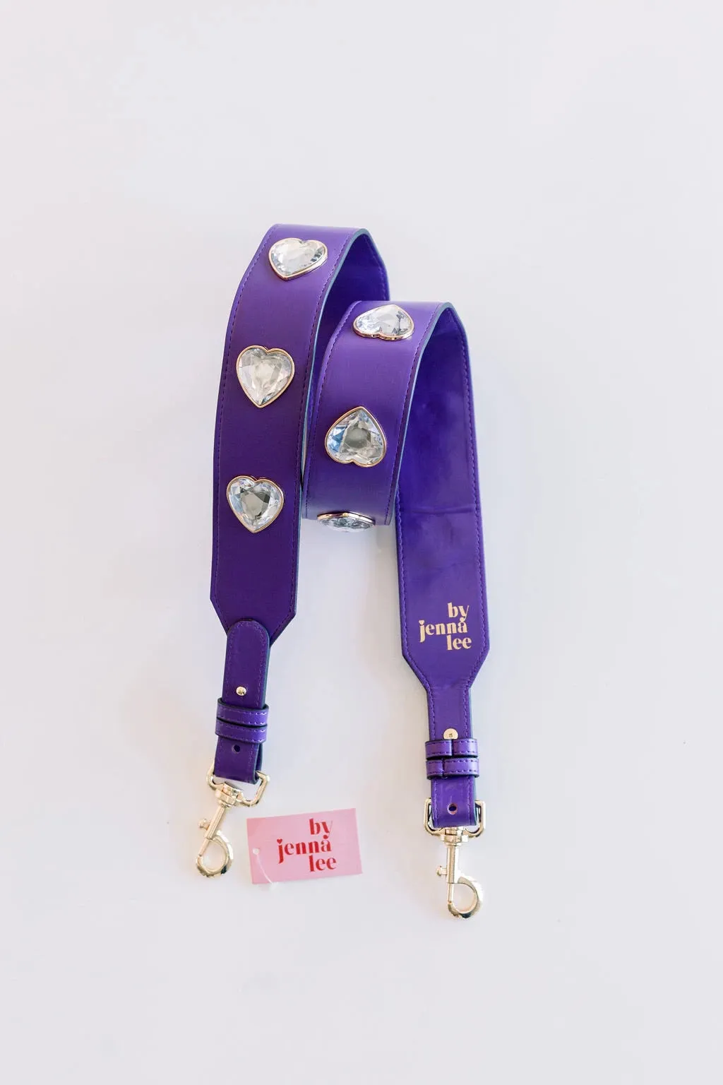 Leather Embellished Crossbody Straps