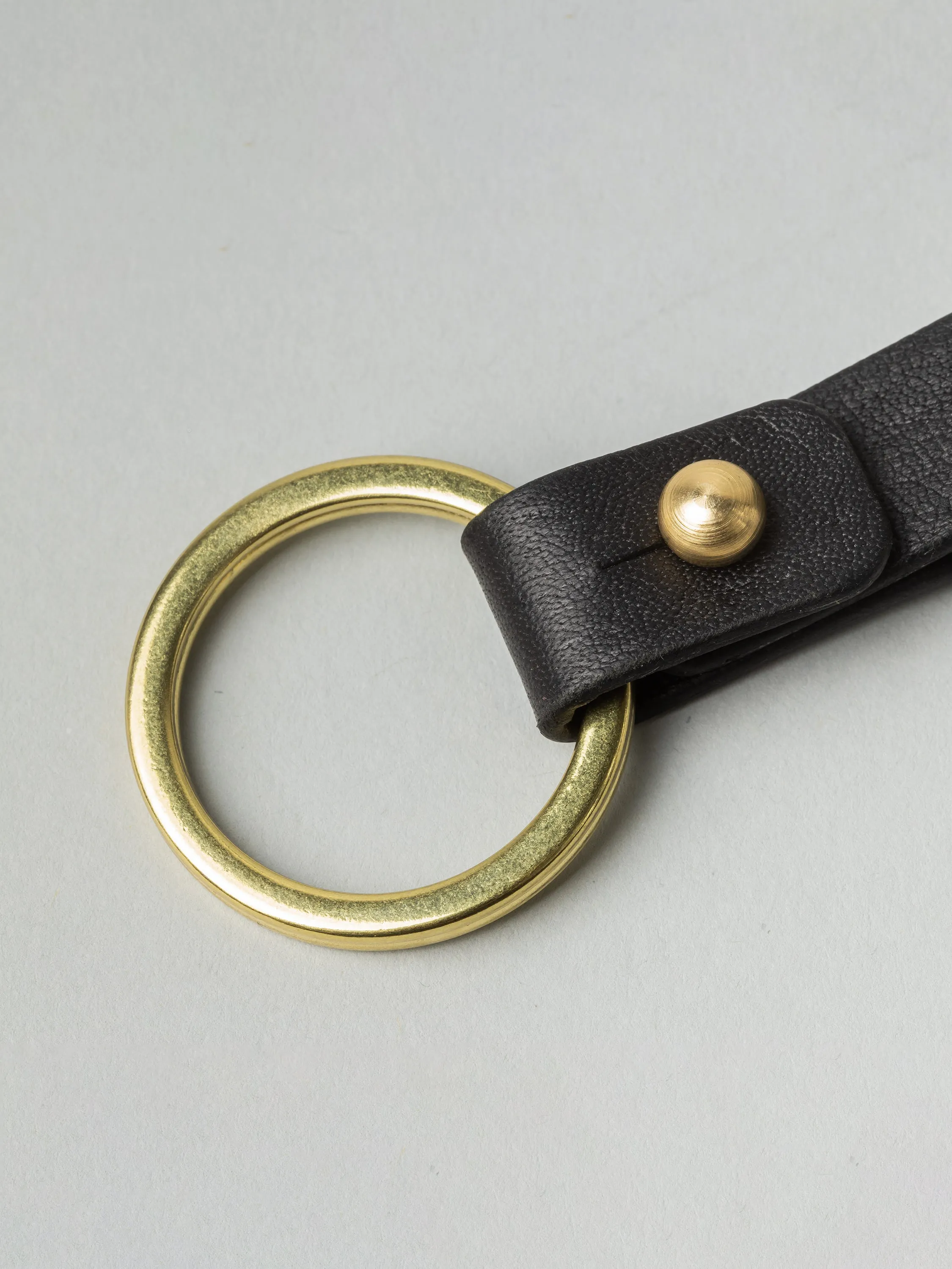 Leather Key Fob Black