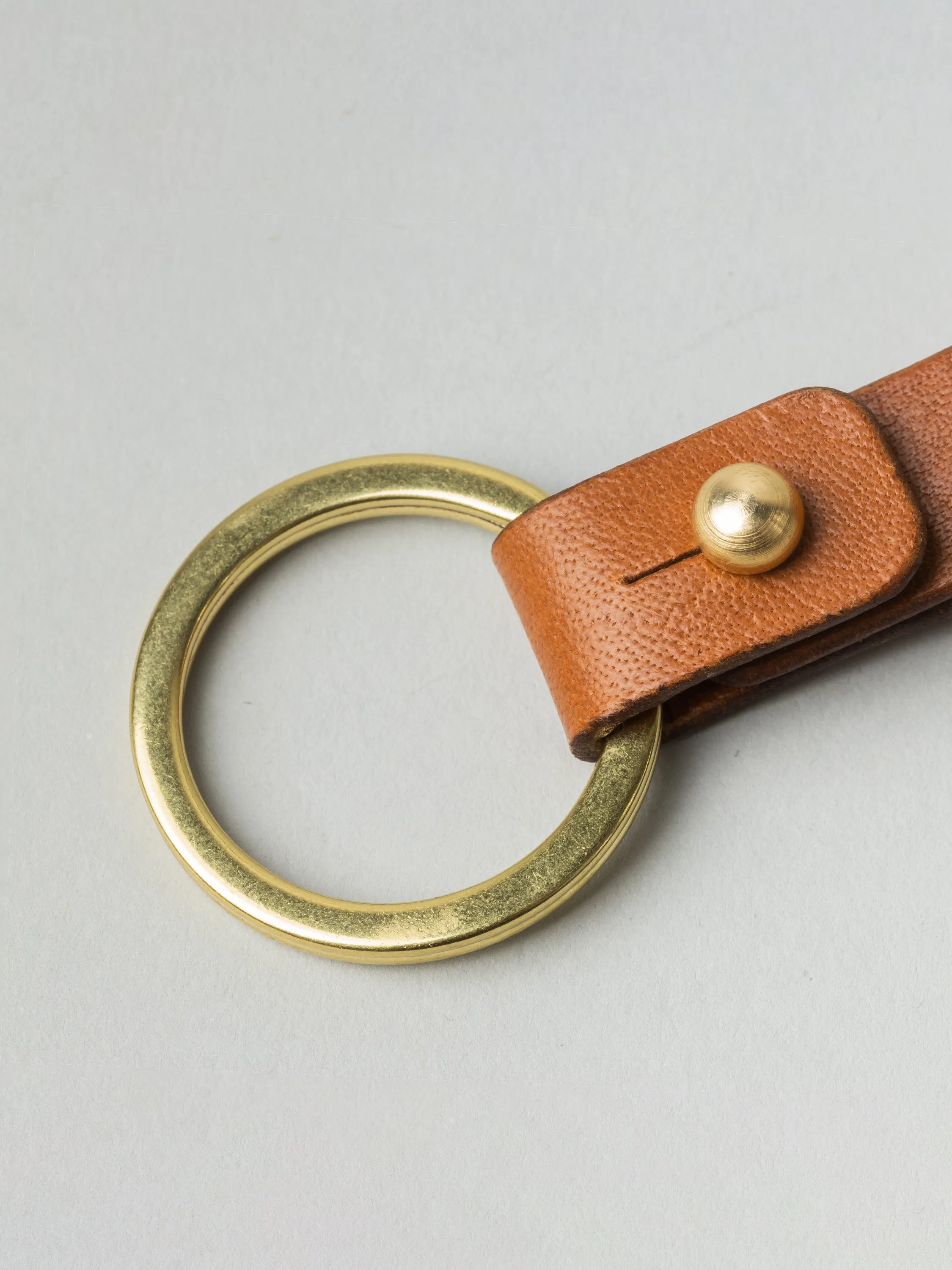 Leather Key Fob Tan