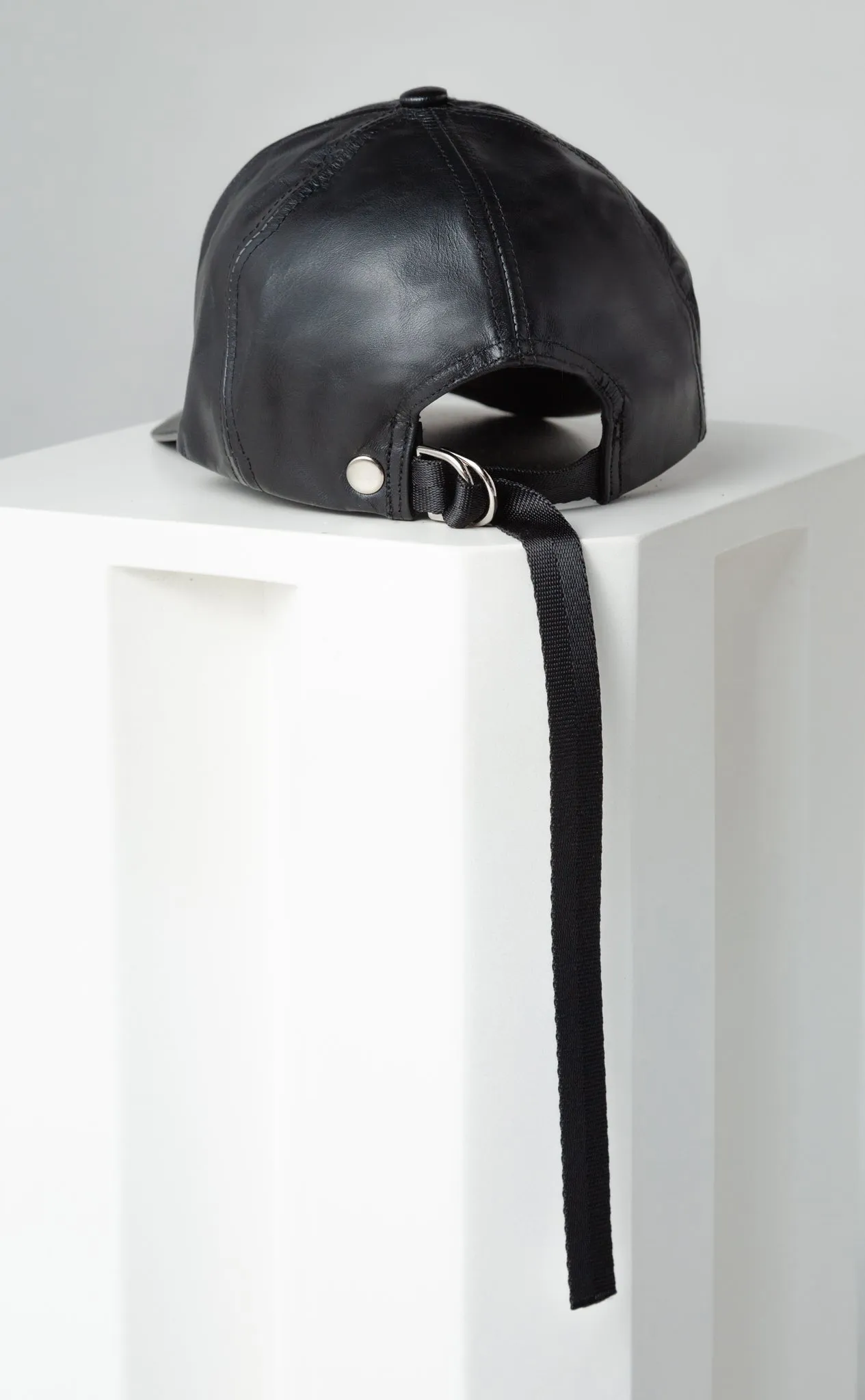 Leather pierced hat