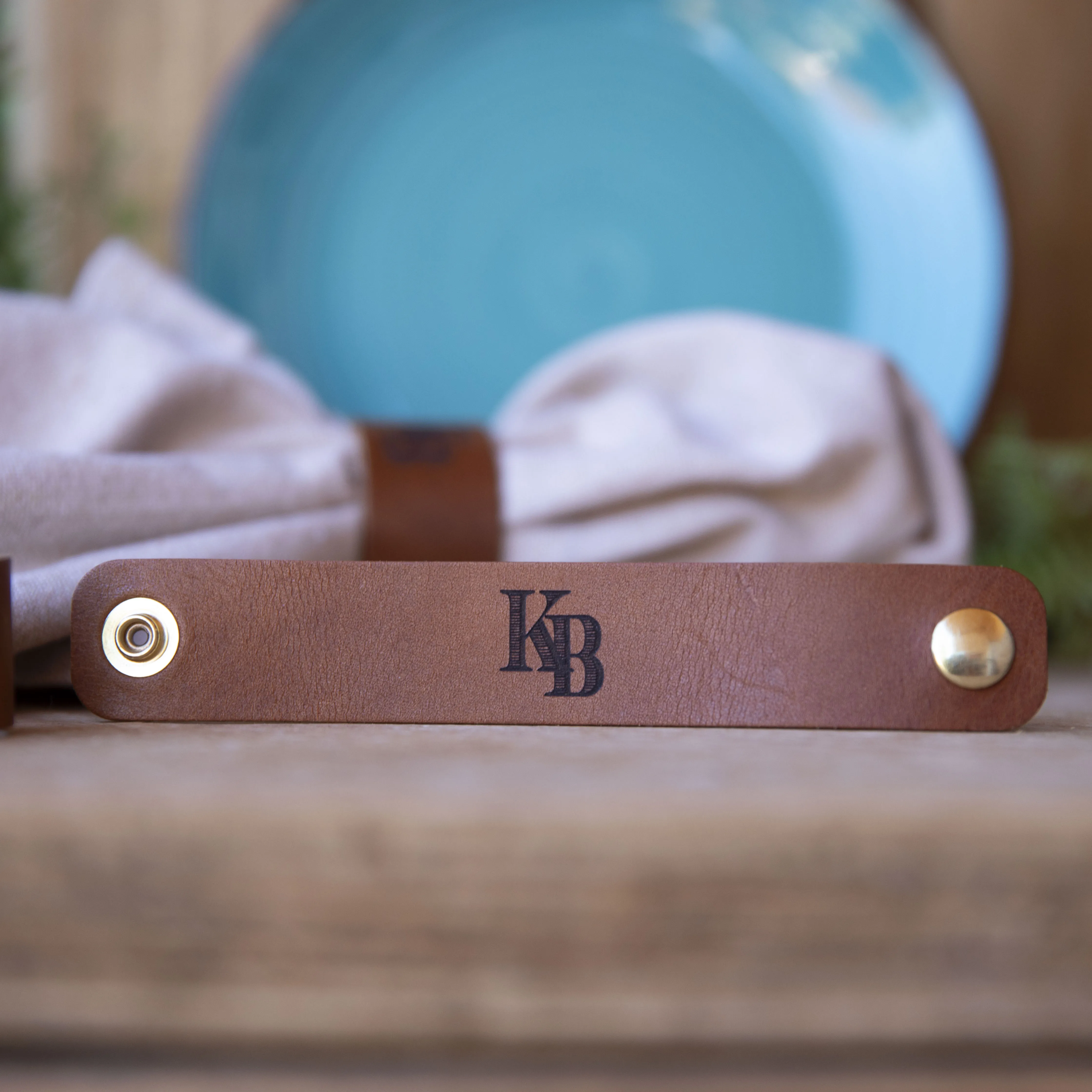 Leather Stamped Napkin Ring