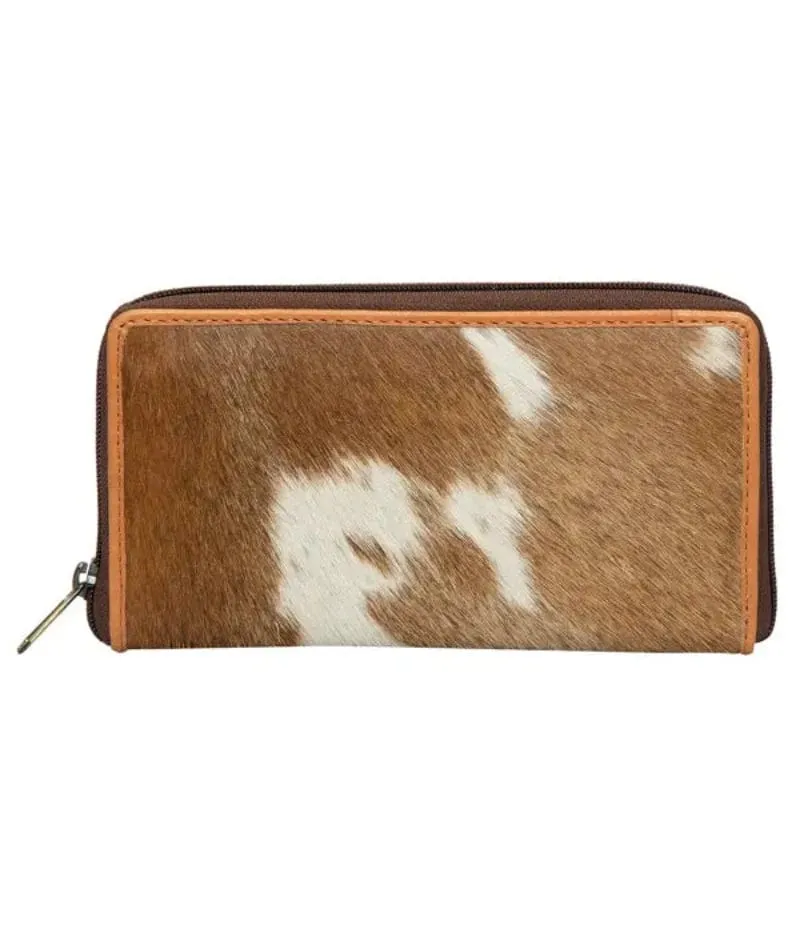 Leather Wallet with Cowhide