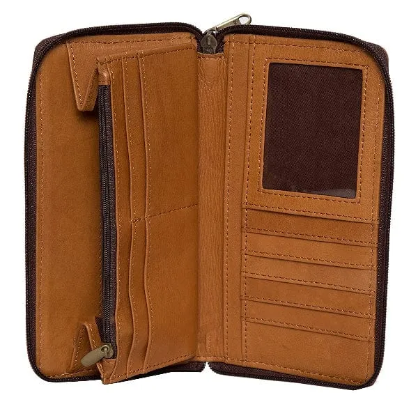 Leather Wallet with Cowhide