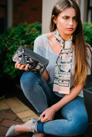Leather Wallet with Cowhide