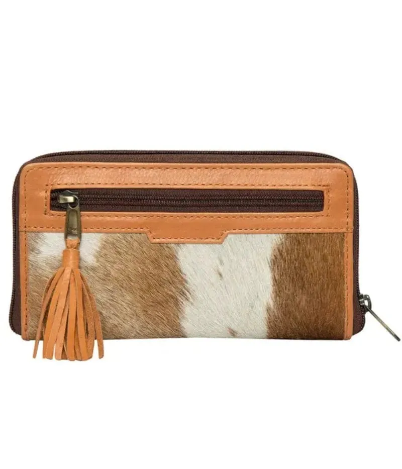 Leather Wallet with Cowhide