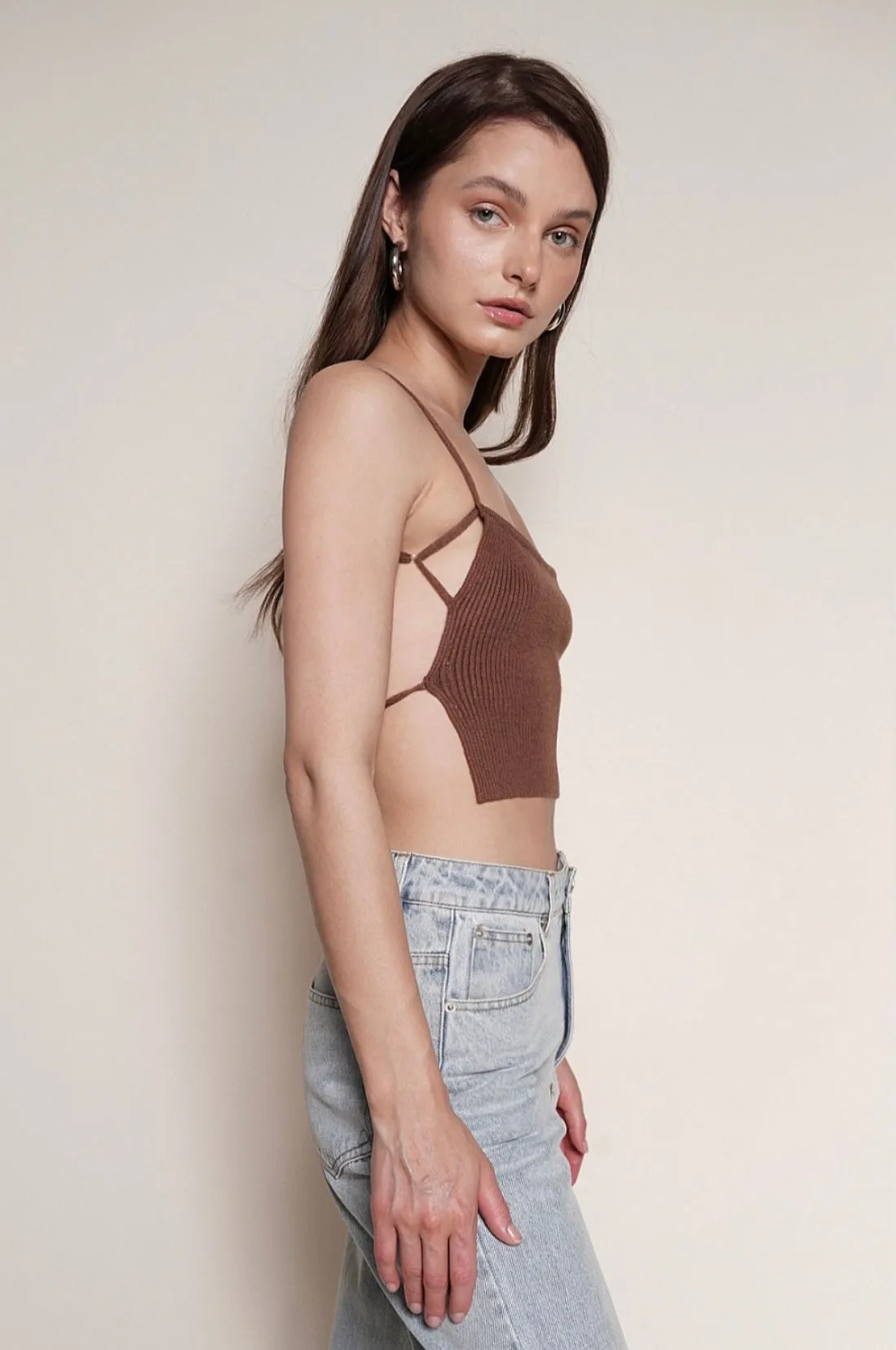 Let's Be Friends Backless Top