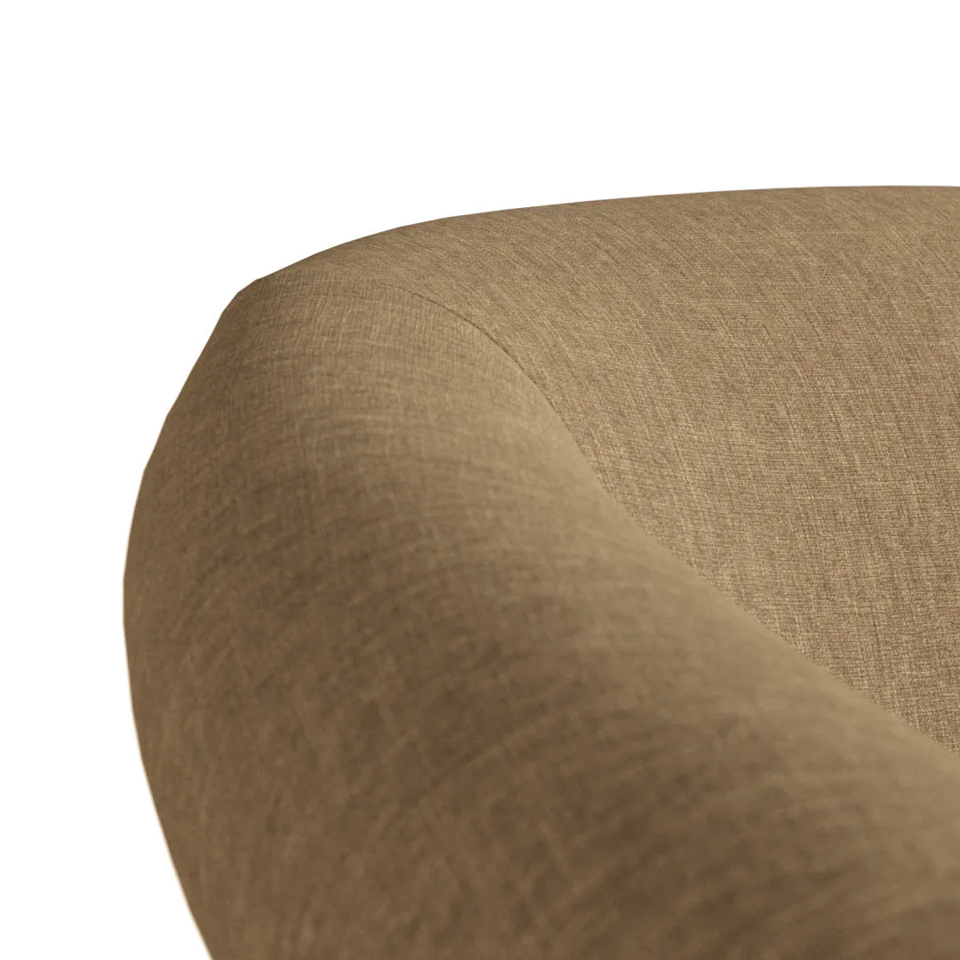 Liam 31.5" W Barrel Chair Zipcode Design™ Fabric OR Leather Type: Pecan Microsuede