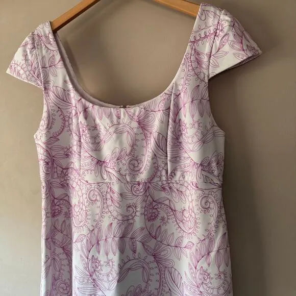 Lilly Pulitzer Embroidered Laurent Dress Purple Quartz Swirl Size 10 New $178