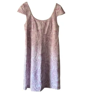 Lilly Pulitzer Embroidered Laurent Dress Purple Quartz Swirl Size 10 New $178
