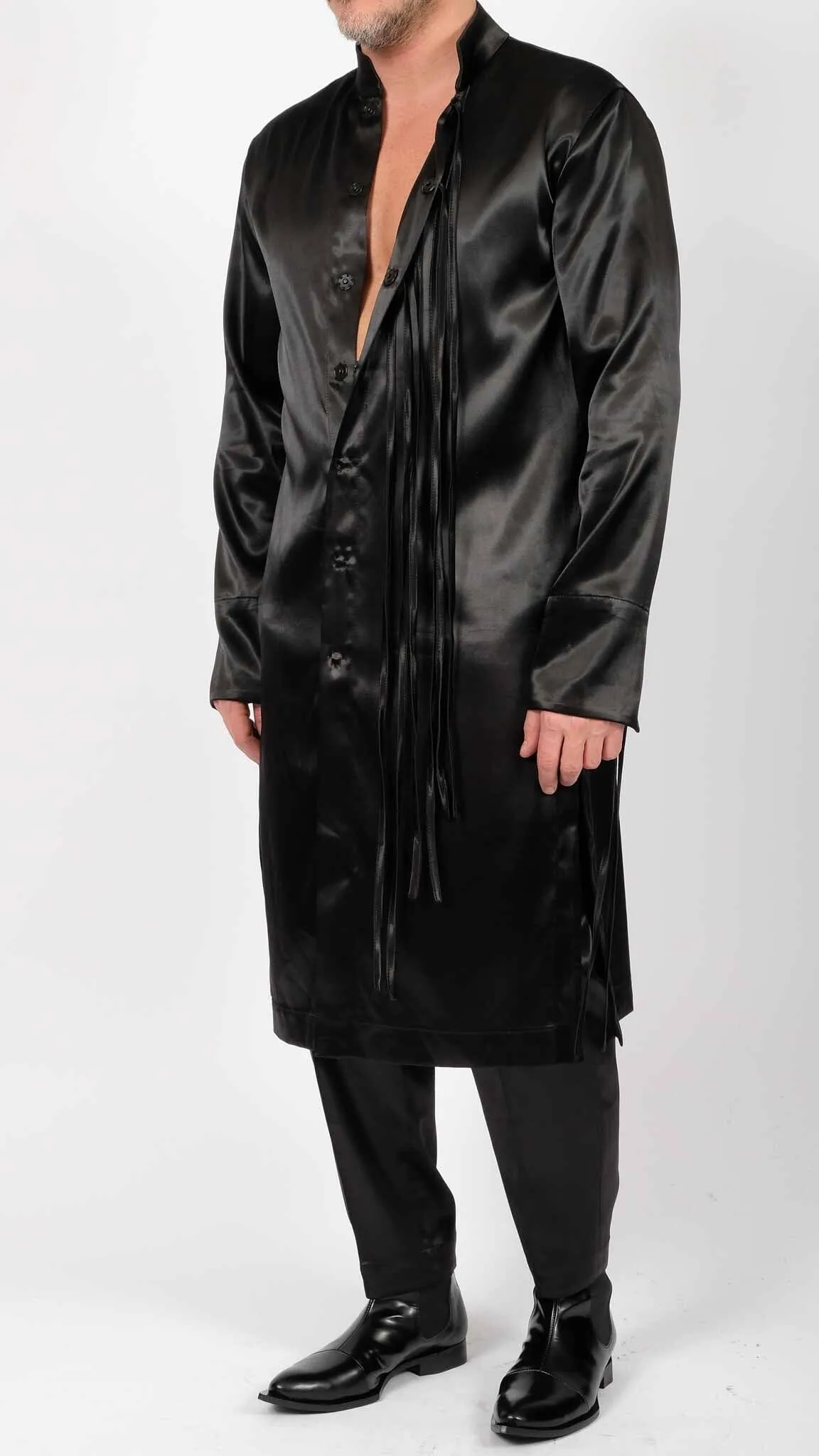 Long Satin Shirt