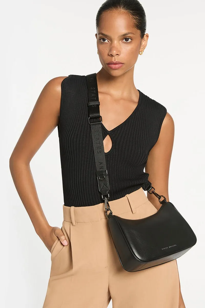 Look Both Ways Black Crossbody Bag