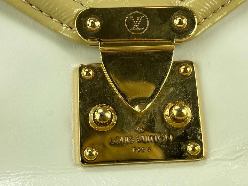 Louis Vuitton Beige Vernis Sac-Bicolore PM Bag 861925