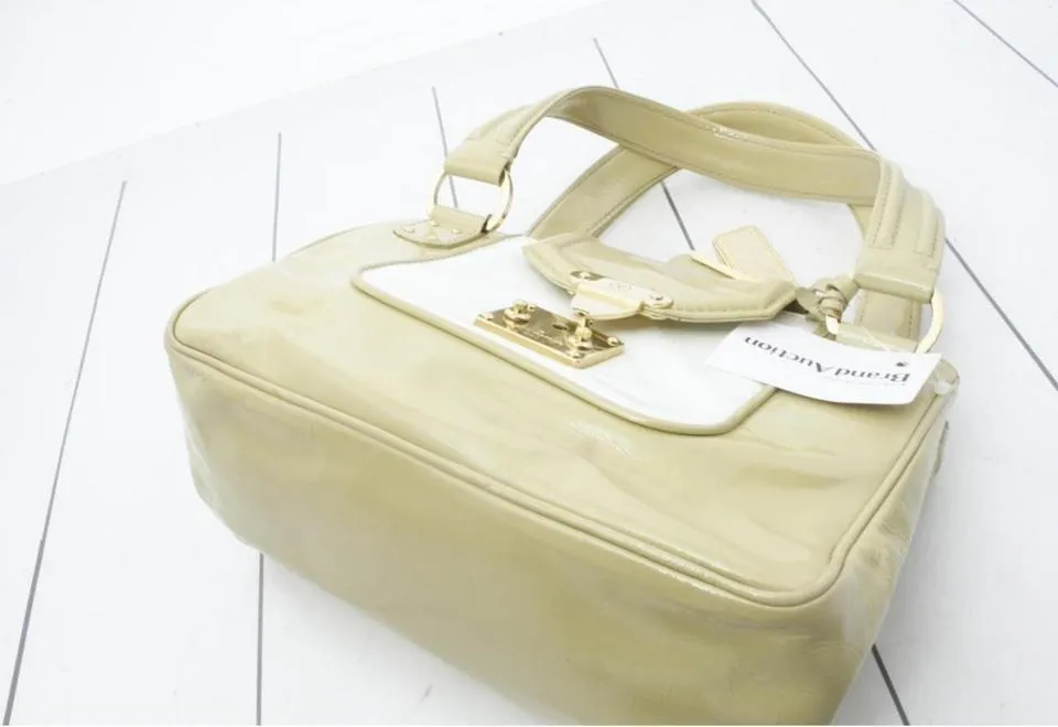 Louis Vuitton Beige Vernis Sac-Bicolore PM Bag 861925
