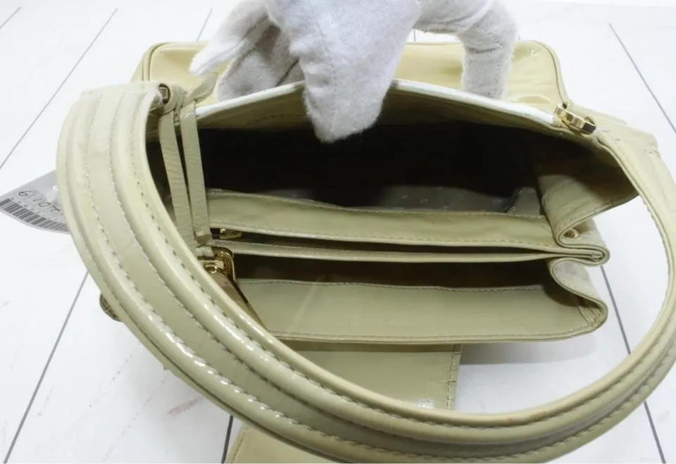 Louis Vuitton Beige Vernis Sac-Bicolore PM Bag 861925