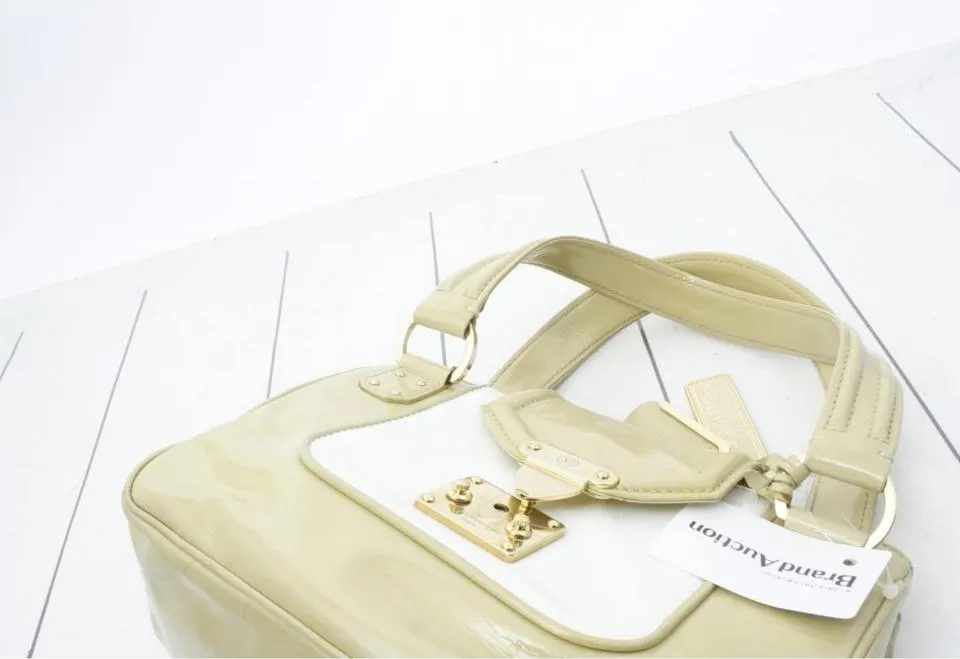 Louis Vuitton Beige Vernis Sac-Bicolore PM Bag 861925